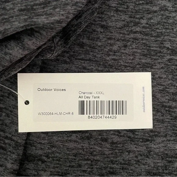 Outdoor Voices All Day Tank 3XL Charcoal Hike Walk Gym - Picture 6 of 10